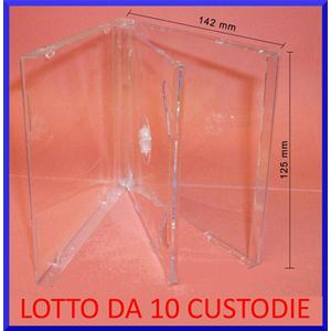 CUSTODIA 10.4mm CD JEWEL DOPPIA TRAY CLEAR Conf.10pz