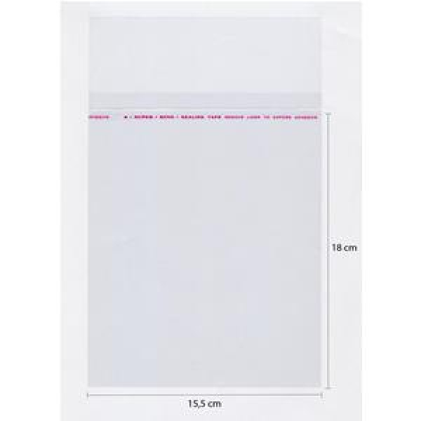 Bustine per custodia 30my dvd box 14mm con patella biadesiva Conf.100pz 3