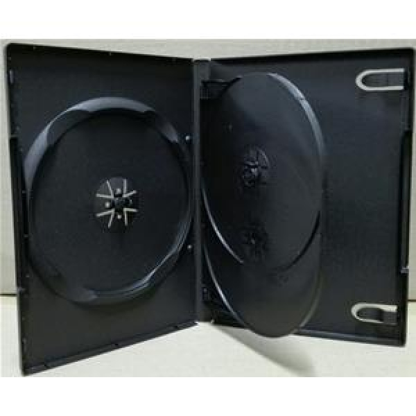 CUSTODIA 14mm DVD TRIPLA NERA con 1 inserto 3