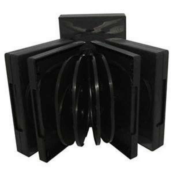 CUSTODIA 33mm DVD 10 posti NERA con 4 inserti senza clips 3
