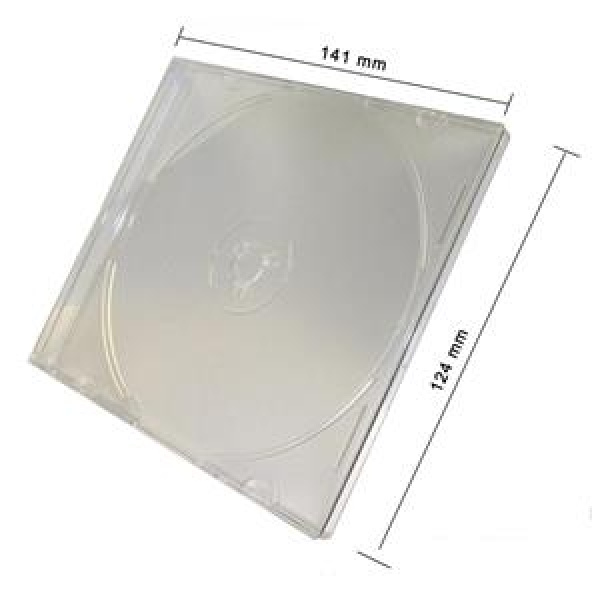 CUSTODIA 5.2mm CD SLIM SINGOLA TRAY CLEAR MACCHINABILE 3