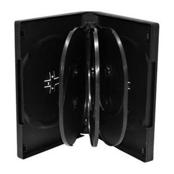 CUSTODIA 27mm DVD 8 posti NERA con 3 inserti 3