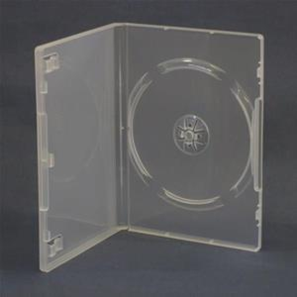 CUSTODIA 14mm DVD SINGOLA CLEAR LUCIDO MACCHINABILE lotto da 100pz 3