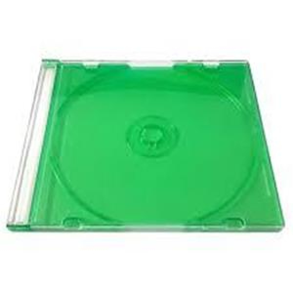 CUSTODIA 5.2mm CD SLIM SINGOLA TRAY colore VERDE 3