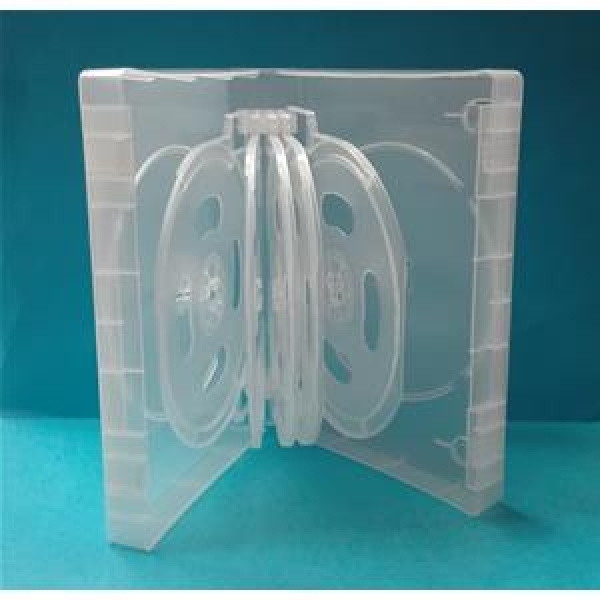 CUSTODIA 39mm DVD 12 posti CLEAR LUCIDA con 5 inserti 3