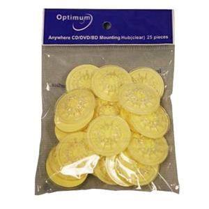 ROSETTE ADESIVE TRASPARENTI PORTACD per RIVISTE Conf.500pz