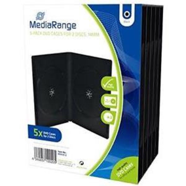 CUSTODIA 14mm DVD DOPPIA NERA Conf.5pz MEDIARANGE 3