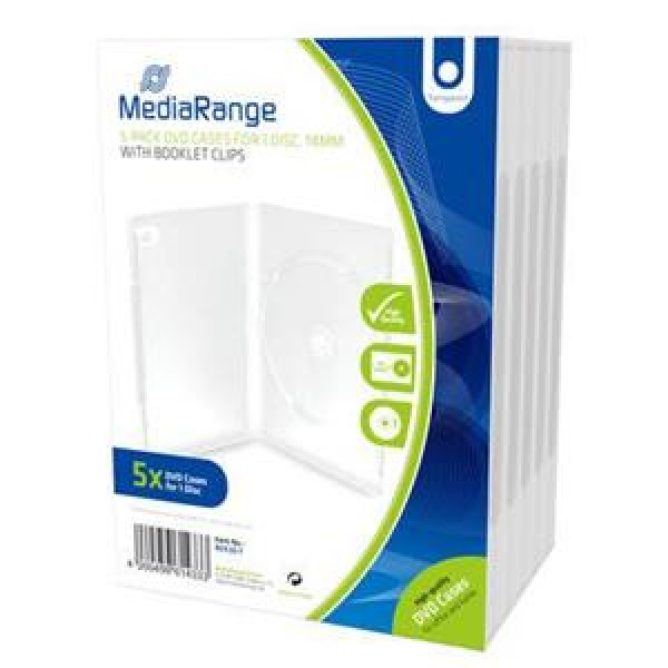 CUSTODIA 14mm DVD SINGOLA CLEAR Conf.5pz MEDIARANGE 3
