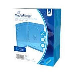CUSTODIA 11mm BD SINGOLA BLU ray Conf.5pz CON LOGO ARGENTO BOX38