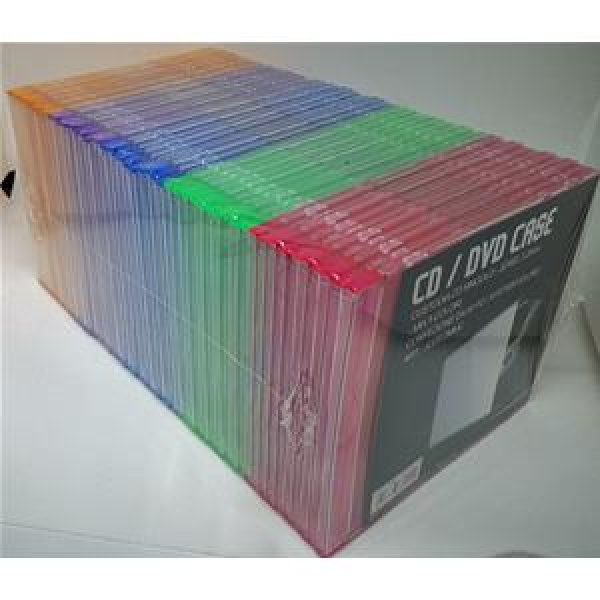 CUSTODIA 5.2mm CD SLIM SINGOLA TRAY COLORATO Conf.50pz 3