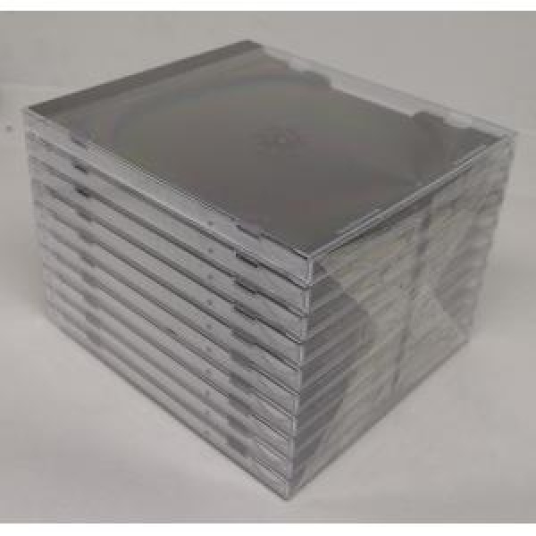 CUSTODIA 10.4mm CD JEWEL SINGOLO TRAY NERO Conf.10pz OMEGA 3
