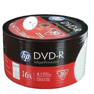 DVD-R 4.7GB 16x Shrink 50pz HP InkJet Bianca 23.5-118 – 69302