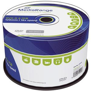 DVD-R 4.7GB 120min 16x Cake 50pz MediaRange