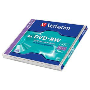 DVD-RW 4.7GB 120min 4x Jewel 1pz VERBATIM SERL ReWritable