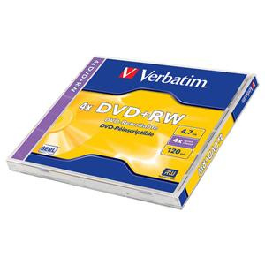 DVD+RW 4.7GB 120min 4x Jewel 1pz VERBATIM SERL ReWritable