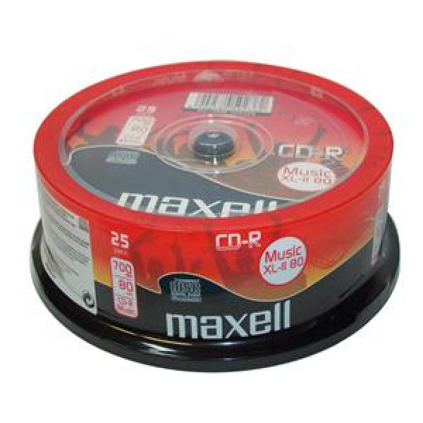 CD-R AUDIO 80min Cake 25pz MAXELL XL-II Music 3