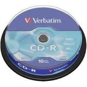 CD-R 700MB 52x Cake 10pz VERBATIM Extra Protection