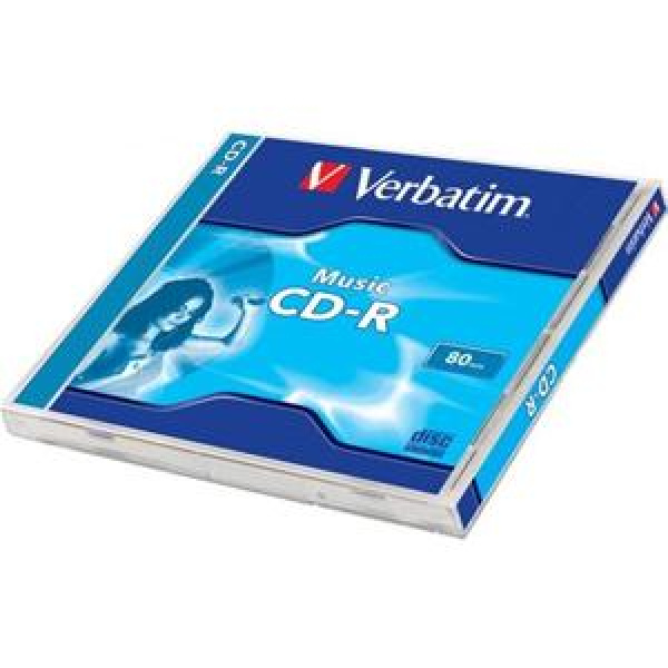 CD-R AUDIO 700MB 80min Jewel 1pz VERBATIM Music 3