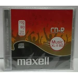 CD-R AUDIO 700MB 80min Jewel 1pz MAXELL XL-II Music Pro