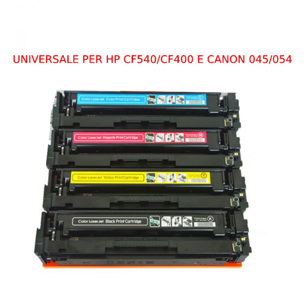 Toner universale per HP CF543X 203X CF403X 201X CANON 045H 054H magenta 2500pag. 3