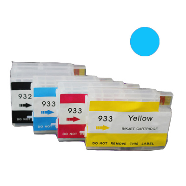 Cartuccia ricaricabile vuota per HP 933XL CN054AE ciano con chip aggiornato autoreset 3