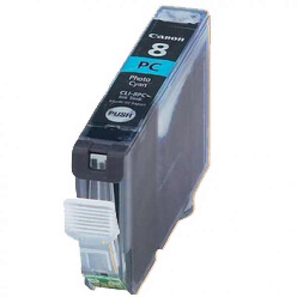 Cartuccia per Canon CLI-8 ciano fotografica con chip 3
