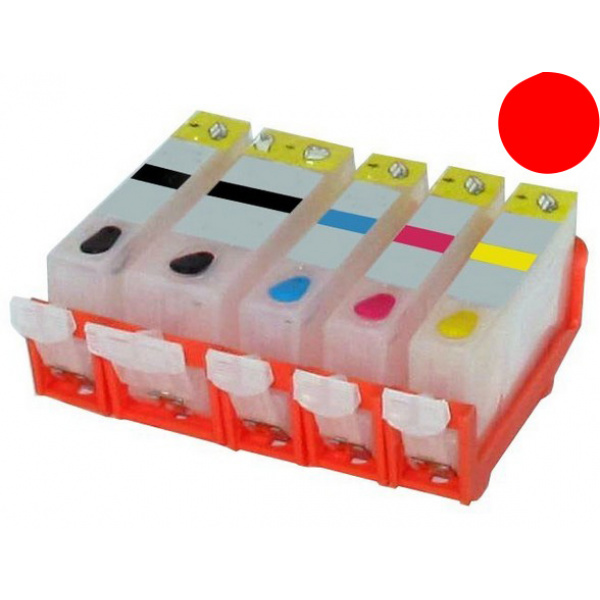 Cartuccia ricaricabile vuota .per Canon CLI-526 magenta con chip autoreset 3