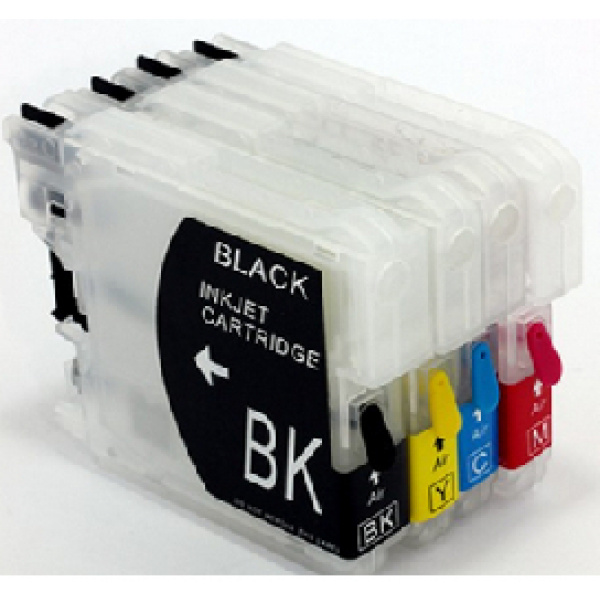 Cartuccia ricaricabile vuota per Brother LC960 LC970 LC1000 nero 3