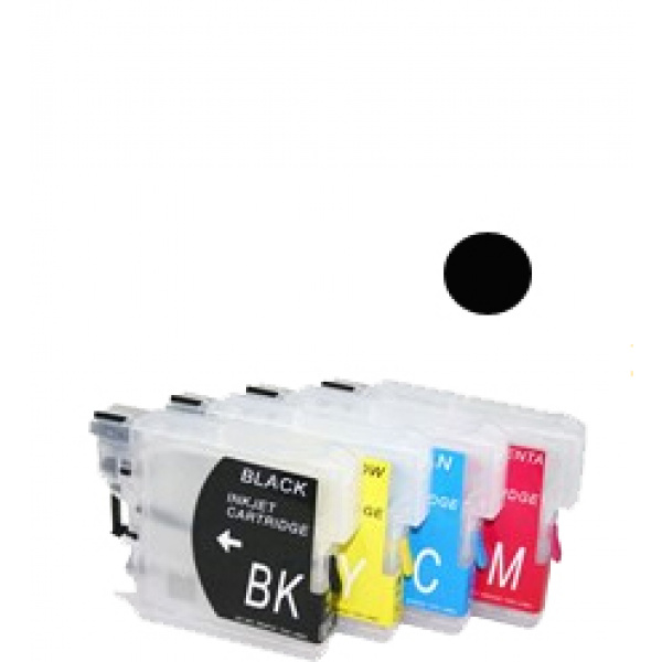 Cartuccia ricaricabile vuota per Brother LC985 LC980 LC1100 nero 3