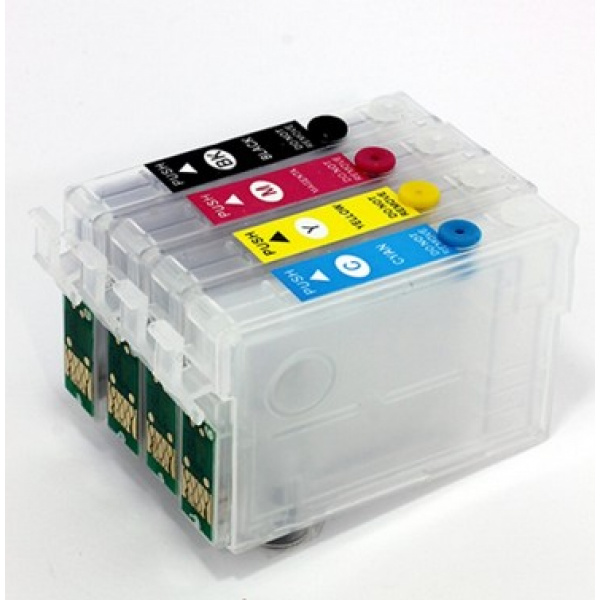 Cartuccia ricaricabile vuota per Epson T1294 giallo con chip autoreset 3