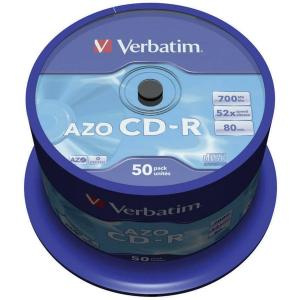 CD-R 700MB 80min 52x Cake 50pz VERBATIM Azo