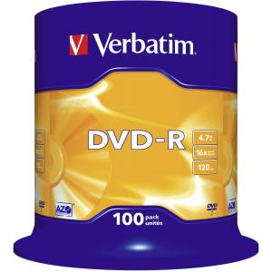 DVD-R 4.7GB 120min 16x Cake 100pz VERBATIM Azo