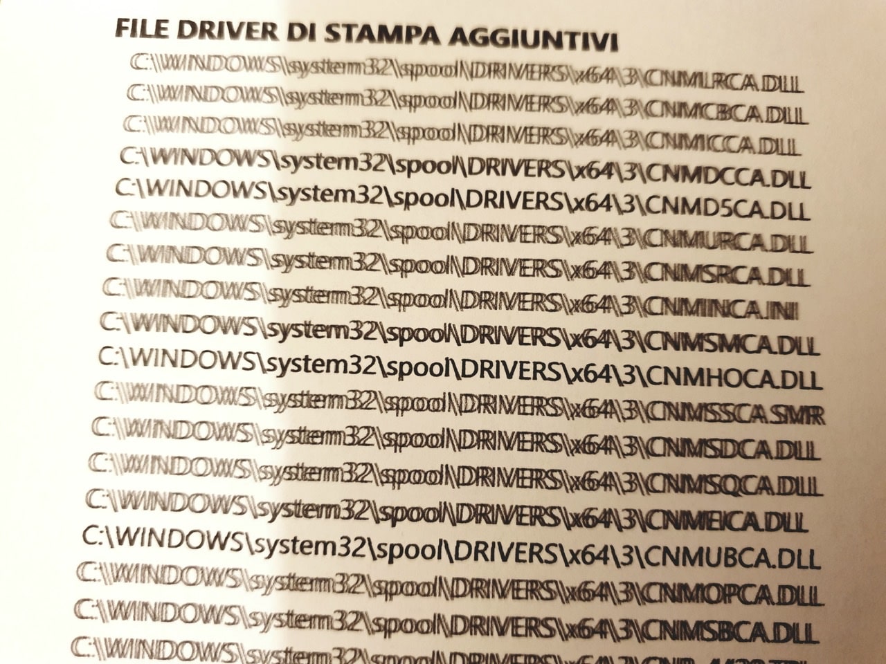 PERCHE’ LA STAMPANTE STAMPA SFOCATO ?