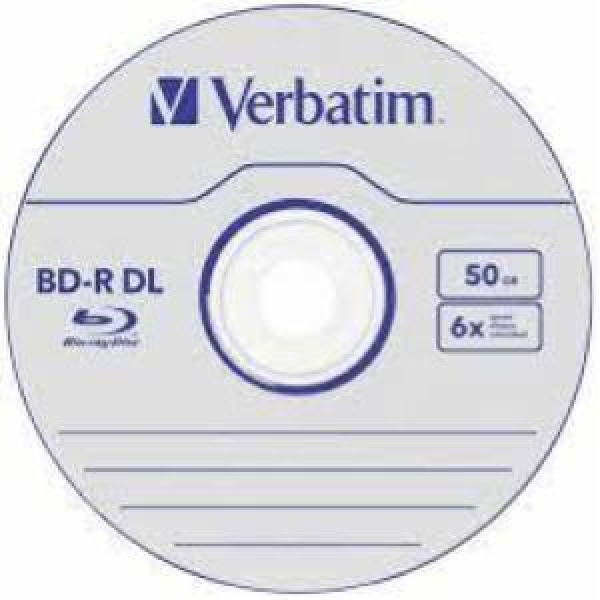 DVD Blu-Ray vergini VERBATIM BD-R DL 50GB 6x Cake MABL HARD COAT (lotto minimo 10pz) 3