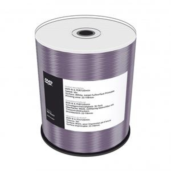 DVD+R 4.7GB 120min 16x Cake 100pz MediaRange Stampabile Bianca 23-118mm 3