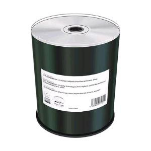 CD-R 700MB 80min 52x Cake 100pz MediaRange Stampabile Argentata 23-118mm