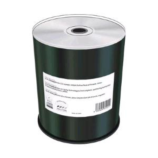 CD-R 700MB 80min 52x Cake 100pz MediaRange Stampabile Argentata 23-118mm 3