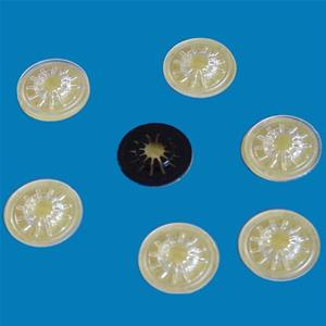 ROSETTE ADESIVE NERA LUCIDE PORTACD per RIVISTE Conf.500pz
