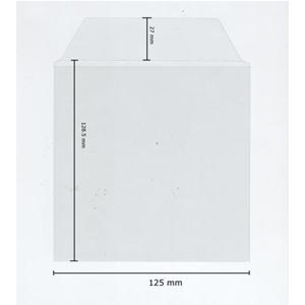 BUSTINE per CD DVD BLURAY 100my TRASPARENTI con ALETTA Conf.100pz 3