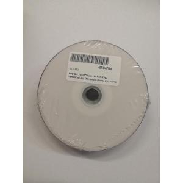 DVD-R 4.7GB 120min 16x Bulk 25pz VERBATIM Azo Stampabile Bianca 21-118mm MEDICALE – RICONFEZIONATO 3