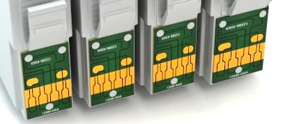 chip di una cartuccia per stampanti
