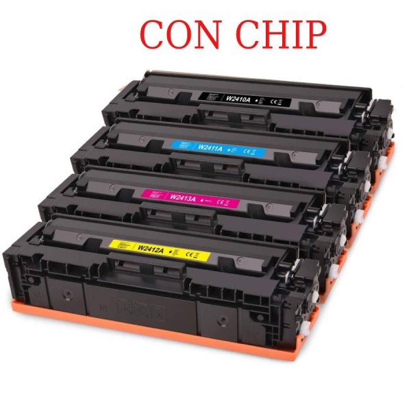 Compatible Pack 4 Toner HP W2410A W2411A W2412A W2413A 216A SIN CHIP Para HP Color LasertJet Pro M155 M182 M183 P 10333 - Foto 6