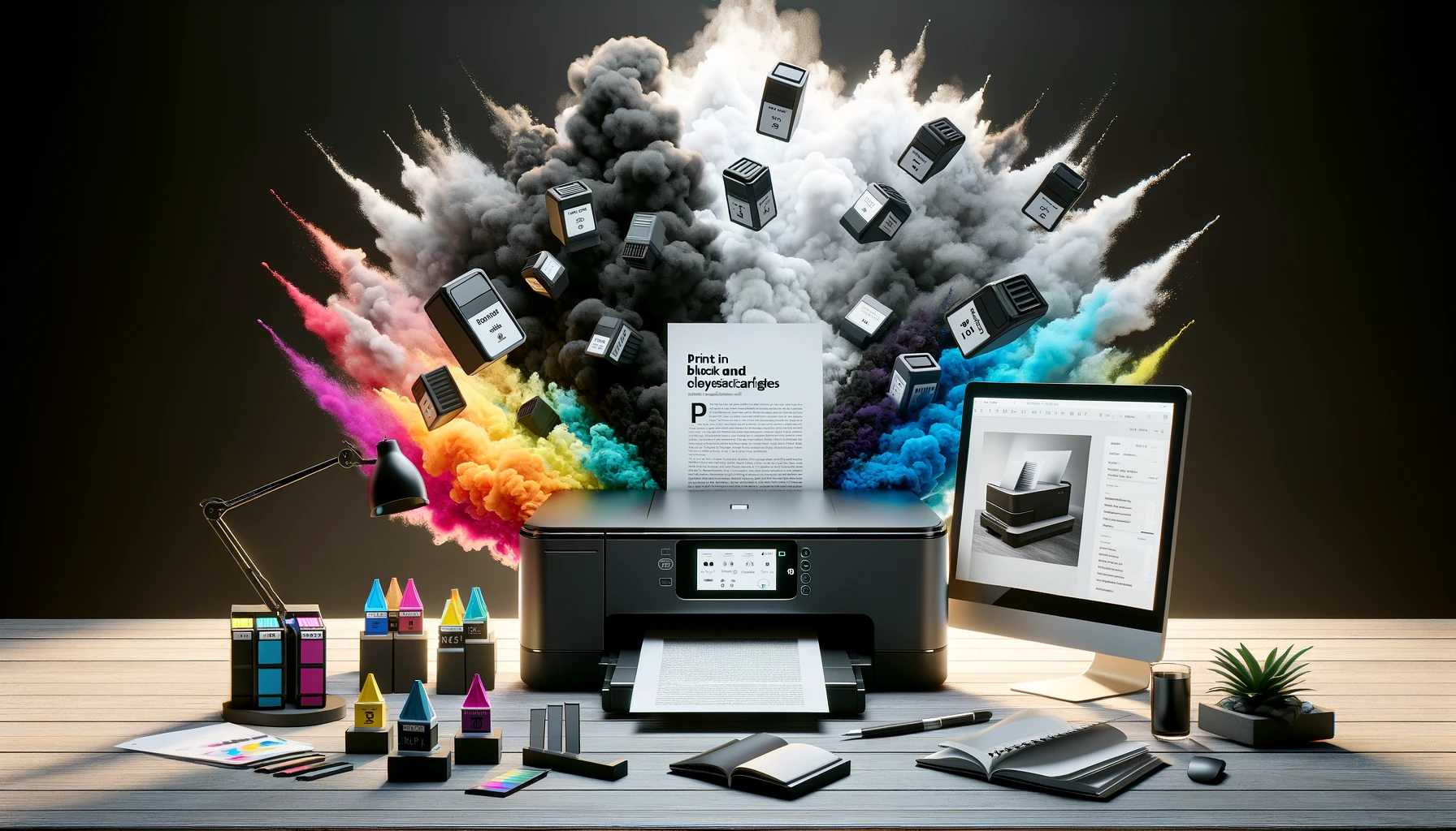 COME STAMPARE IN BIANCO E NERO SENZA CARTUCCE COLORATE